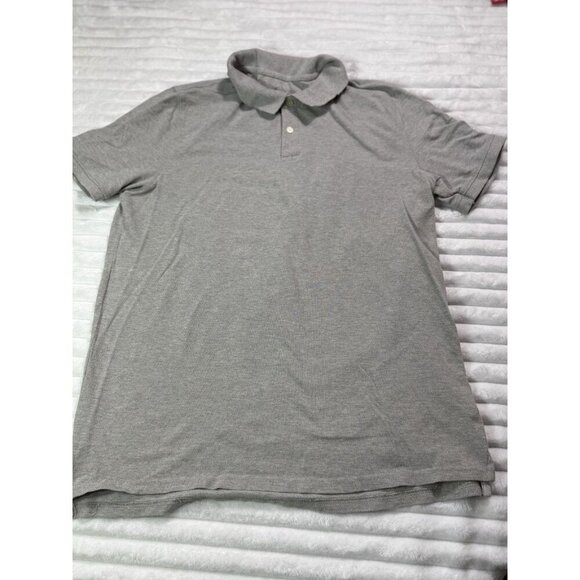 St. Johns Bay Legacy Polo Men's Medium Solid Gray Cotton - Picture 1 of 10